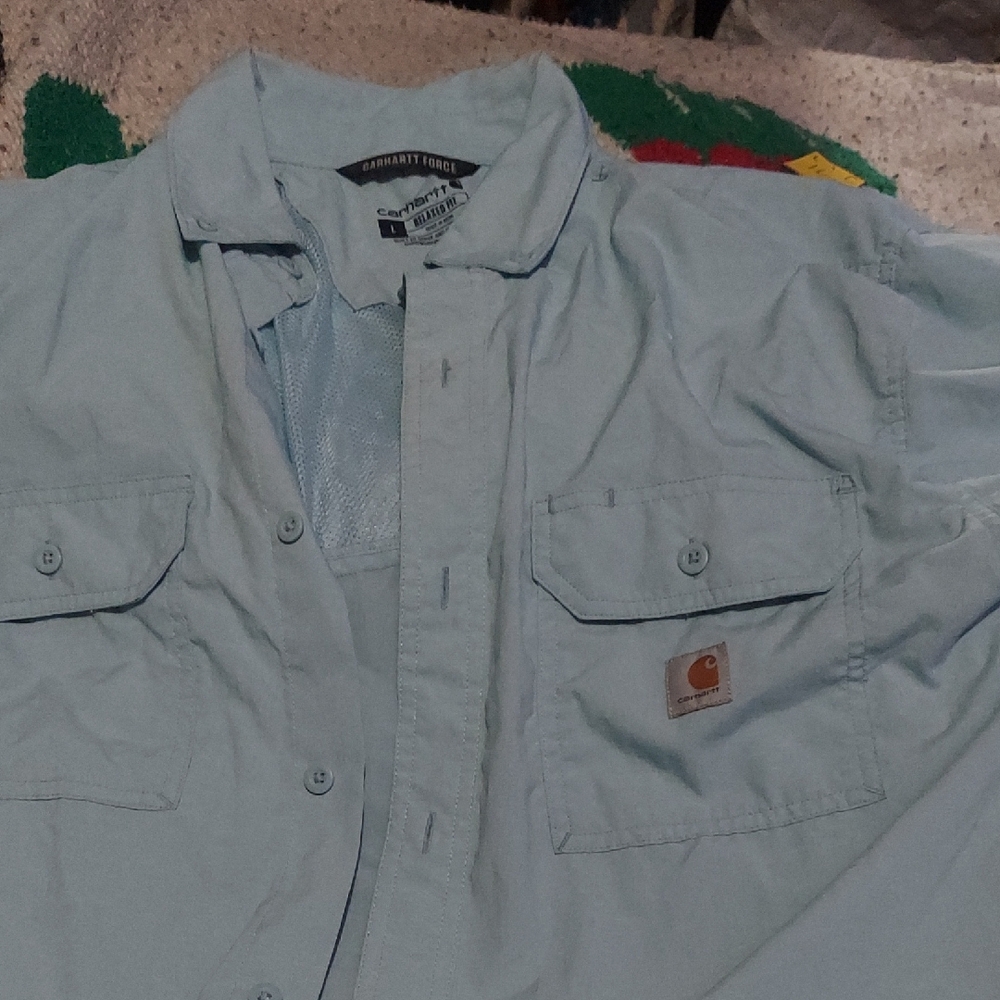 S/s Utility Carhartt Force Relaxed Fit Button Up.